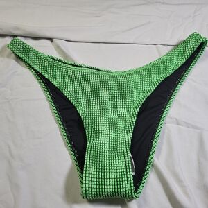 Cotton On Body Green Textured Bikini Bottom Nwt Womens Size Medium